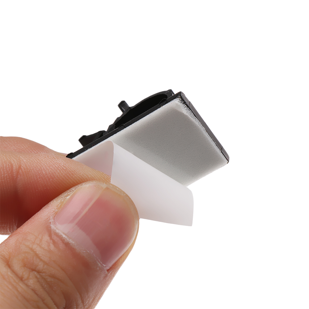 10 stk plastik kabel clips selvklæbende ledning håndtering wire holder organizer klemme fastgørelse skrivebord klemme hvid sort