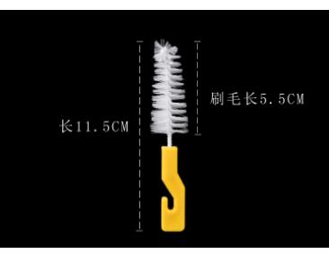 Spazzola di bottiglia Food-grade Silicone Tazza di Strumenti per La Pulizia di Lavaggio del bambino Milk Bottle Brush Narrow Neck Vaso Pennello In Silicone: yellow small brush