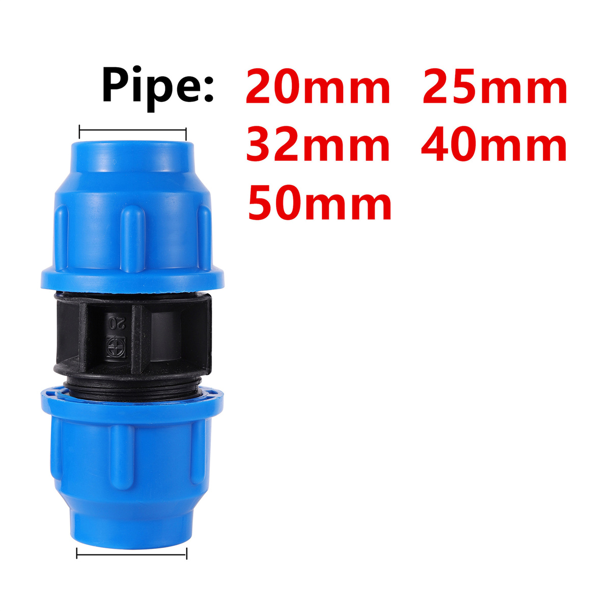 PVC PE Tube Tap Water Splitter 20/25/32/40/50mm Plastic Quick Valve Connector Garden Lawn Orchard Irrigation Water Pipe Fittings: Brown / 3/16''