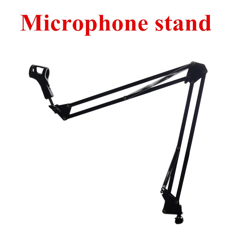 BM800 Mikrofon Condensor Sound Opname Microfoon Met Shock Mount Voor Radio Braodcasting Zingen Recording Ktv Karaoke Bm 800: Microphone stand