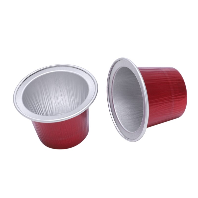 50 Sets Refillable Coffee Capsule Cup Disposable for Nespresso Pod for Nescafe Automatic Coffee Machine Food Package Cafe Suppli