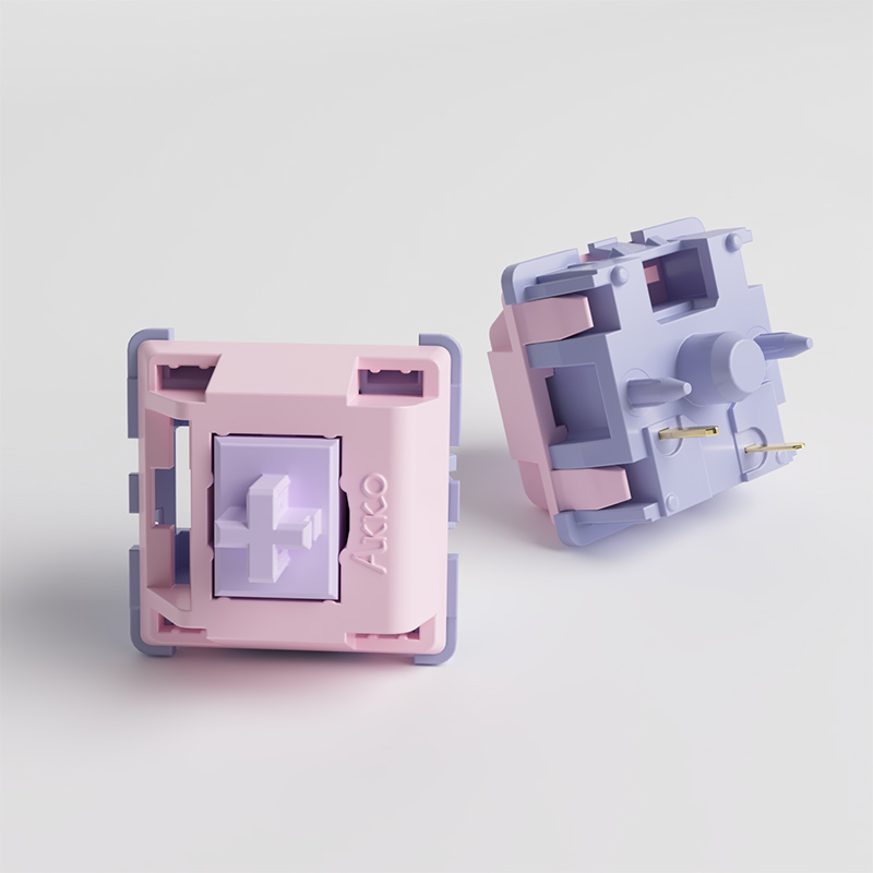 Akko Fairy Switch 5 Pin 50gf Linear Silent Switches For MX Mechanical Keyboard Suitable for Office Typing(45pcs)