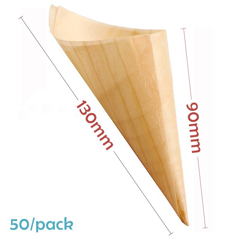 - fest bröllop leverantörer engångs pommes frites chips dessert 180mm tallkotta , 50/ pack: 130mm