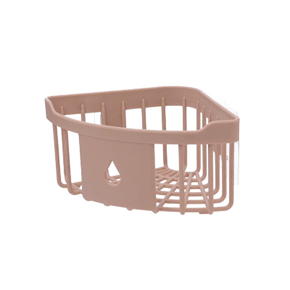 Étagère de salle de bain en plastique, organisateur d&#39;angle Snap-Up, caddie d&#39;angle de salle de bain, rangement de douche, support mural, porte-shampoing: Pink