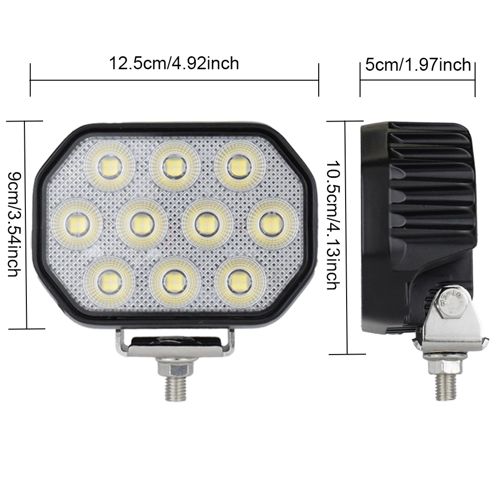 5 "LED Verlichting Flood 7500lm 50W voor Heftruck Front Light Truck Tractor Loader Koplamp Graafmachine Accessoires onderdelen