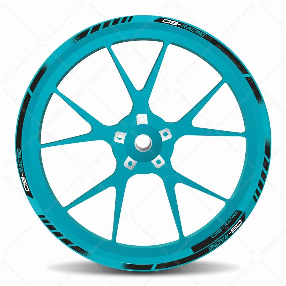 Motorrad zubehör wasserdicht schutz Rad aufkleber epoxidharz schutz aufkleber für MT-09 2024: Silber