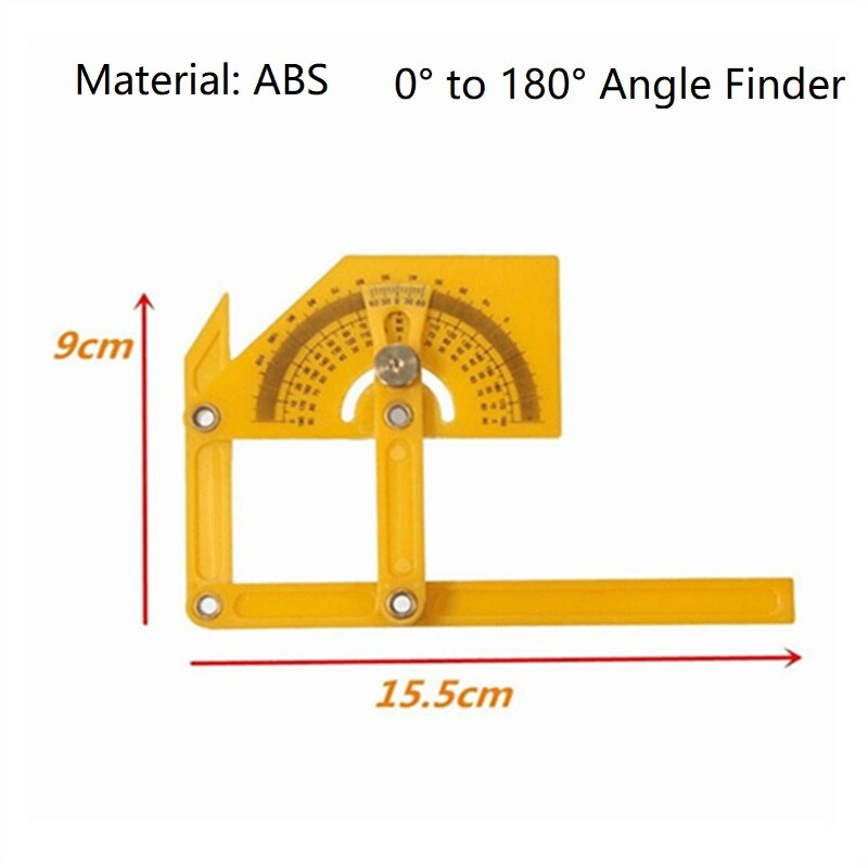 7inch/12inch Ruler Aluminum Alloy Ruler Square Angle Ruler For Woodworking Measurement Tool Carpenter Square Speed Layout Tool: 0-180 degree