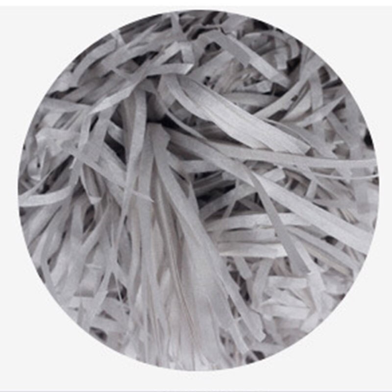 Kleurrijke Bruiloft Shred Papier Boxes Filler Papiersnippers Golfsnit Papier Bonbondoos Filler Valentine Confetti Shred Papier: grey