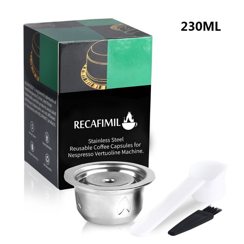 Herbruikbare vertuo koffiecapsules voor nespresso vertuoline: 8 jj 501719- een