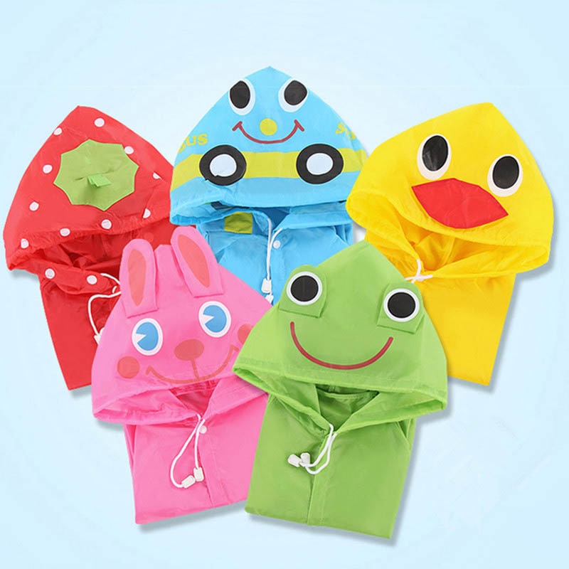 1Pcs Cartoon Dier Stijl Waterdicht Kids Regenjas Voor Kinderen Regenjas Regenkleding Regenpak Student Dier Stijl Regenjas