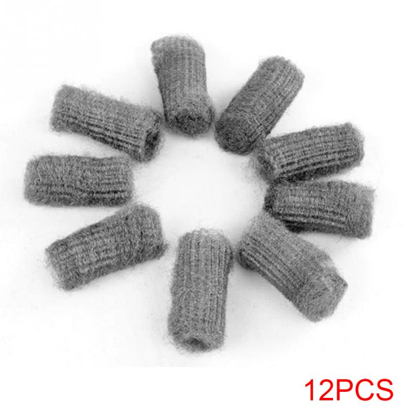 12 stks/partij Spons Metal Mesh Super Wasmiddel Tool Keuken Staalwol Ontvetten Schoonmaken Tool Pot Borstel Magic Cleaner