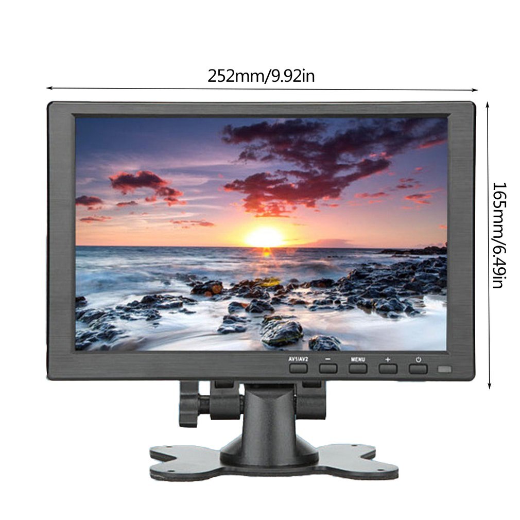 10 inch Portable Monitor HDMI 1920x1080 HD IPS Display Computer LED Monitor with Leather Case for PS4 Pro/Xbox/Phone