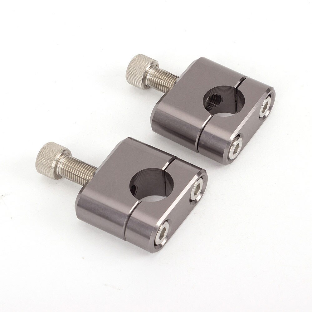 For Benelli TNT 125 135 Cnc Motorcycle Handlebar Fat Bar Mount Clamp Riser Adaptor 22 28 Mm Motorcycle Accessories: 22mm grey
