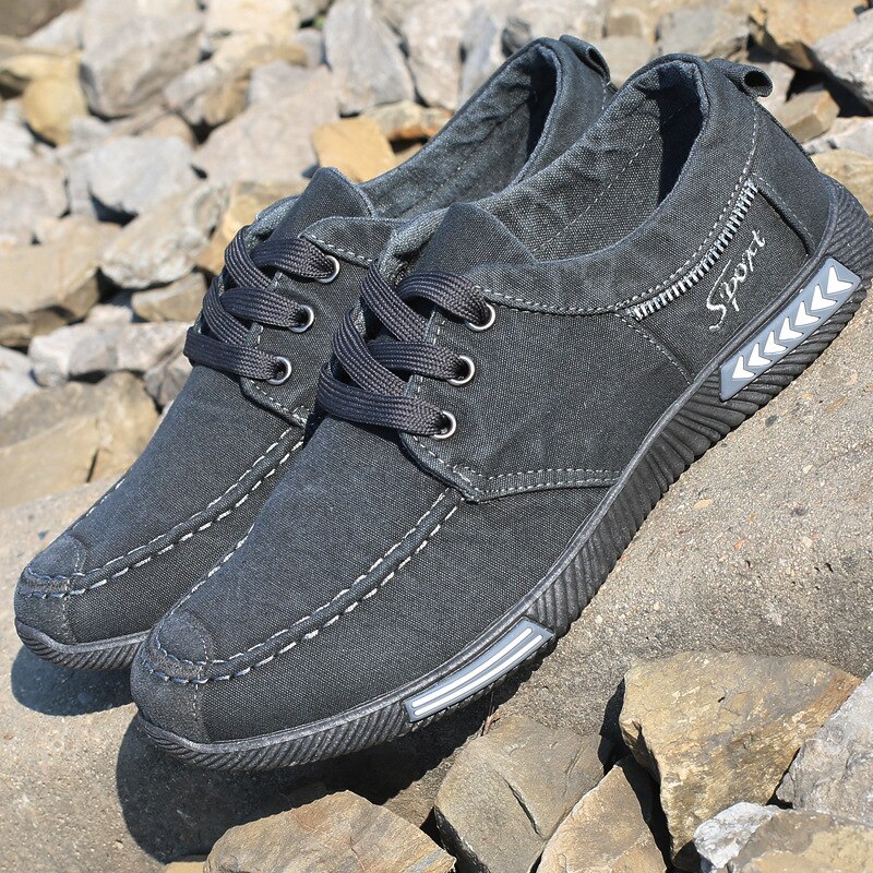 Heren outdoor canvas wandelschoenen heren denim stoffen schoenen zomer herenschoenen vulkaniseren heren platte schoenen maat 38-46