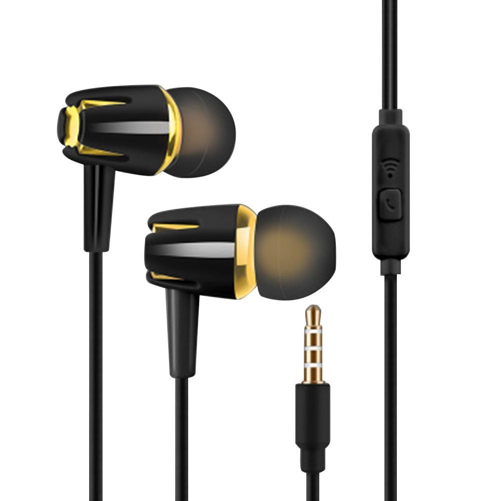 Casque filaire universel pour téléphone portable XiaomiHuawei, 3.5mm, contrôle filaire, réglage des appels, écouter de la musique, intra-auriculaires avec Microphone