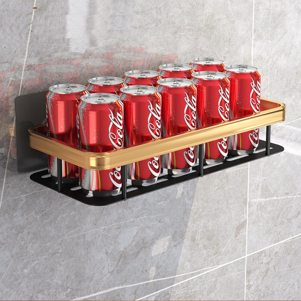 Étagère d&#39;angle de salle de bain de luxe, sans perceuse, support de rangement de caddie de douche, porte-shampoing, organisateur de toilette, accessoires de salle de bain