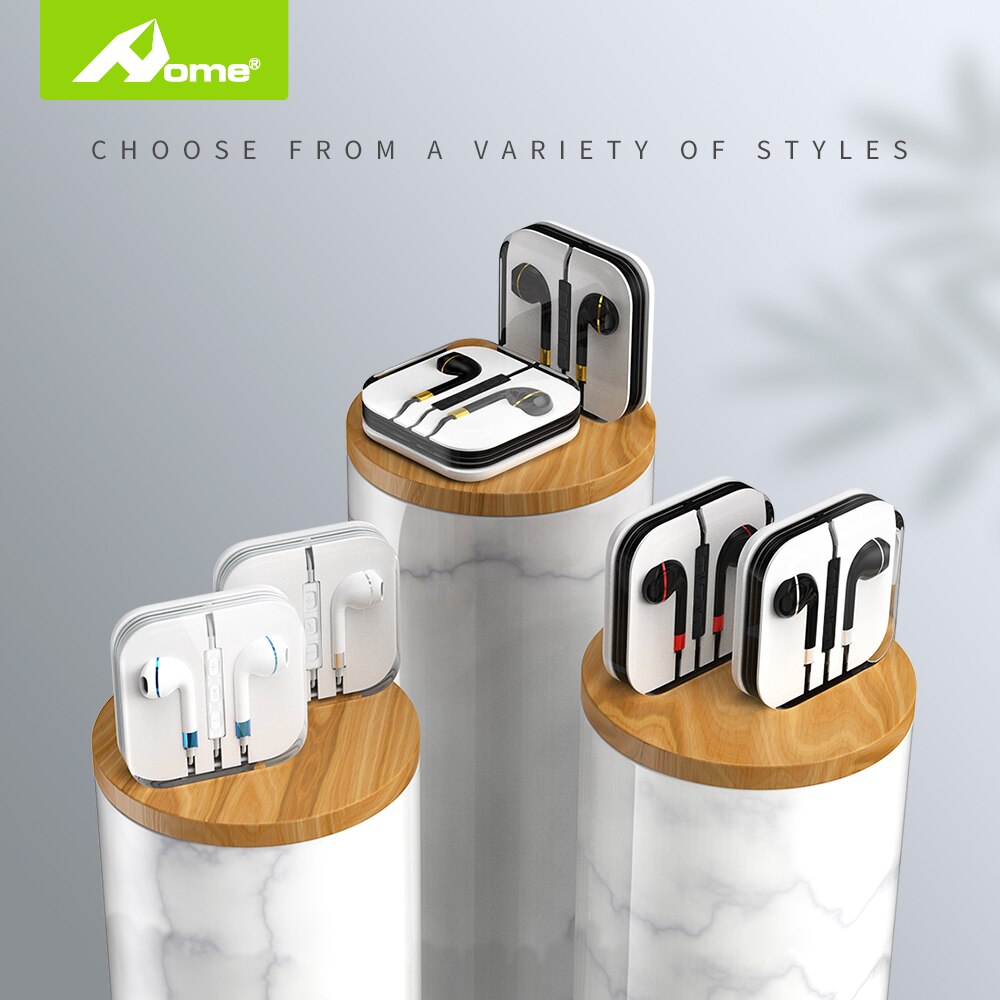 Auriculares intrauditivos con cable y conector de 3,5mm, cascos estéreo con cancelación de ruido y Control de volumen de auriculares para teléfono móvil