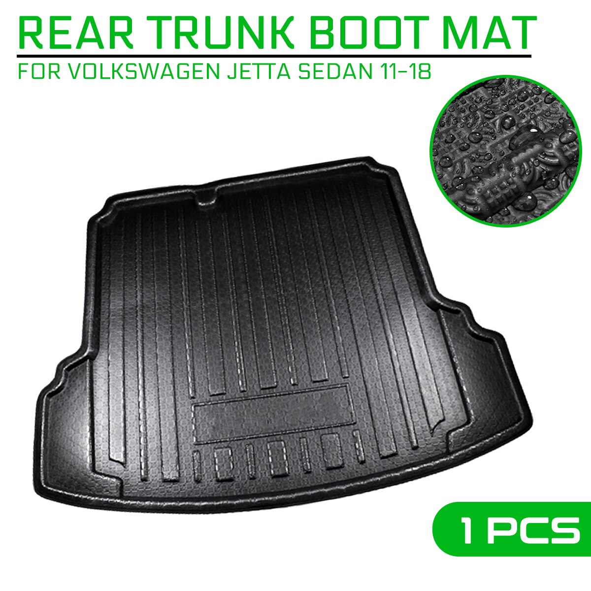 Car Floor Mat Carpet For Volkswagen Jetta Sedan Rear Trunk Anti-mud Cover