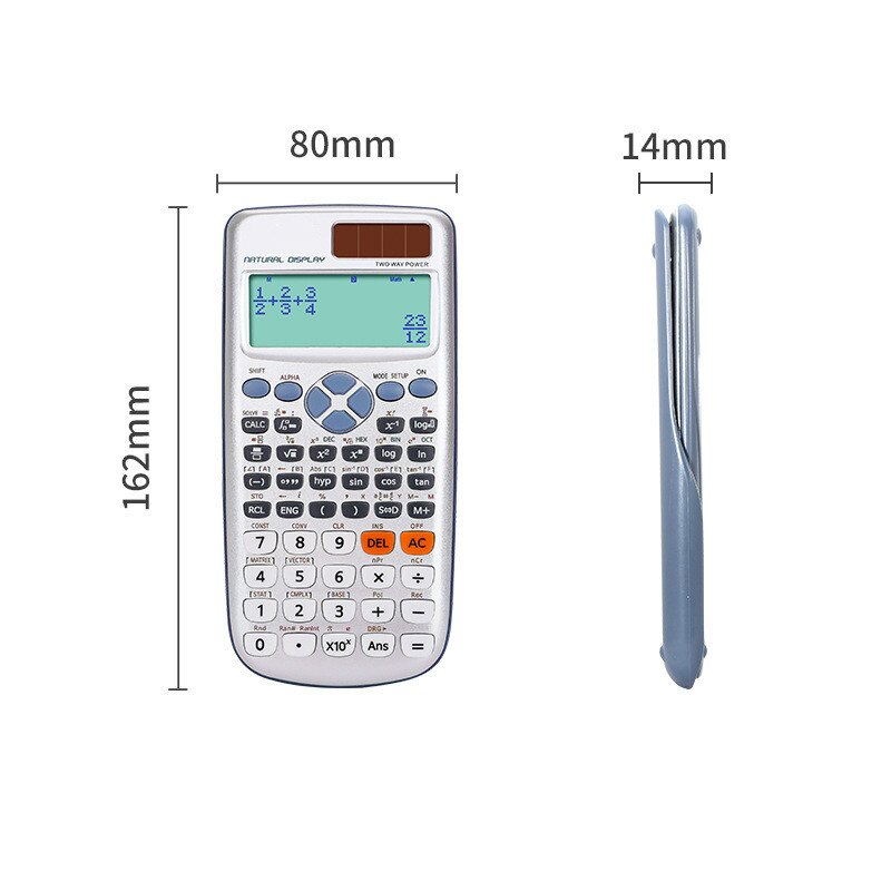 12-digit Scientific Calculator Multifunctional Calculators Solar Function Calculation Calculation Tool Financial Office Supplies