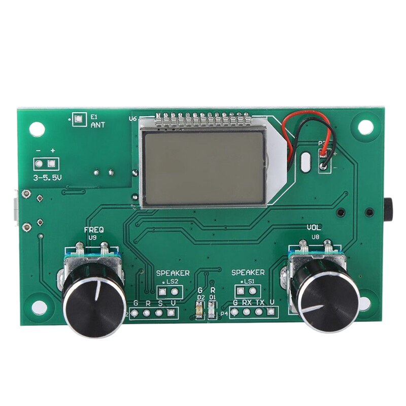Module récepteur Radio FM 87-108MHz carte de réception stéréo à Modulation de fréquence avec écran numérique LCD 3-5V DSP PLL: Default Title