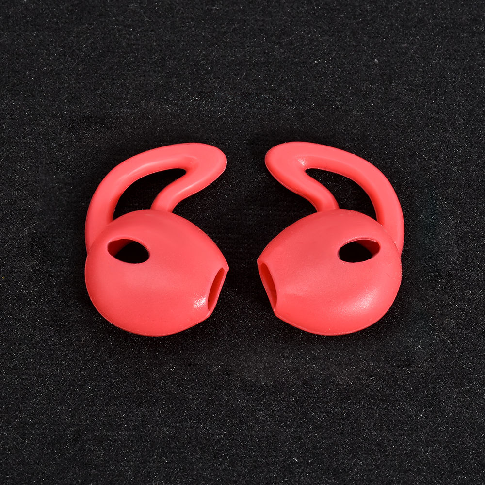 Fundas de silicona para auriculares, almohadillas antideslizantes deportivas para Apple Airpods Air Pods, accesorios a prueba de polvo, 5/1 par: XS / Caqui