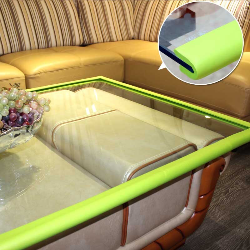 Child Safety Corner Guards 2m Baby bumper strip Baby Corner protector Table Edge Corner Cushion Strip with 3M Adhesives U type