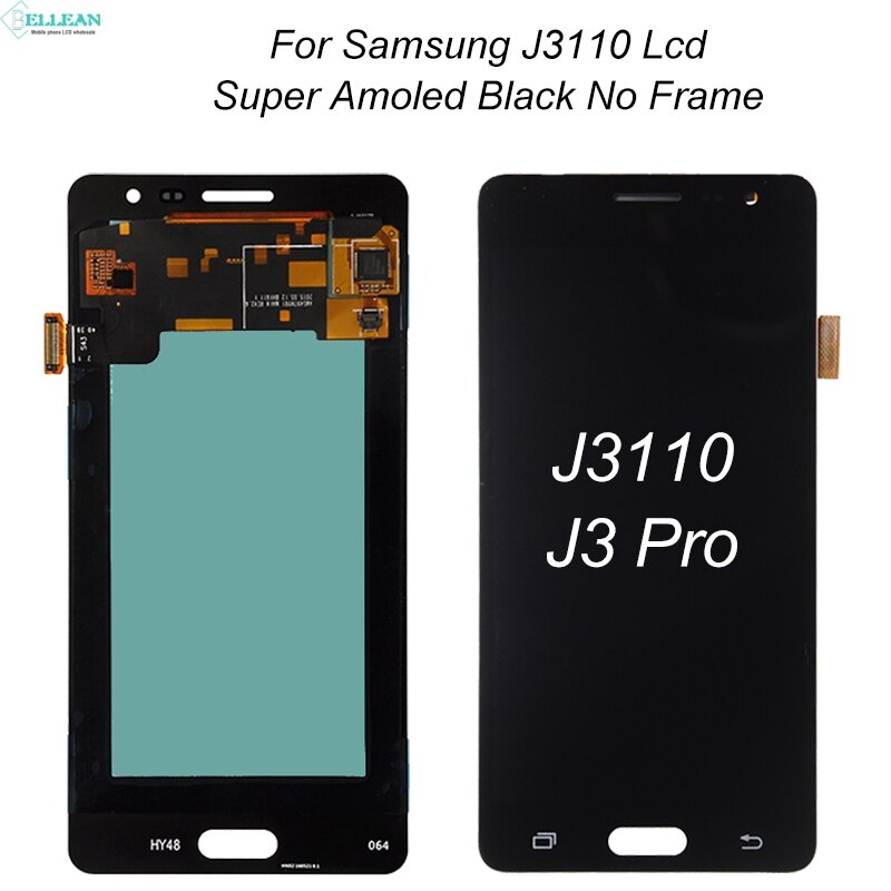 1pz 5.0 pollici OLED Catteny J3110 Schermo per Samsung galassia J3 pro Schermo Lcd con tocco schermo Digitizer assemblaggio trasporto libero: Super Amoled nero