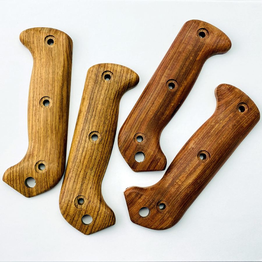 3 Types Custom Natural Solid Wood Knife Handle Scales WIth Screw Sets For Kabar BK2 BK9 Knives Grip DIY Make Accessories Parts