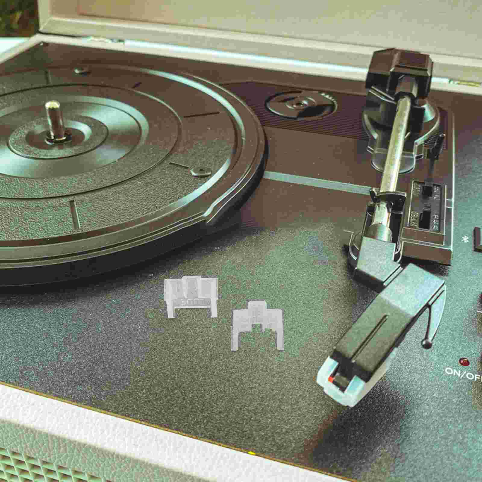 2 stk. plastpenndeksel til platespiller, vinyl, platespiller, nålstøvbeskytter, slitesterkt pickup-tilbehør, dj-utstyr