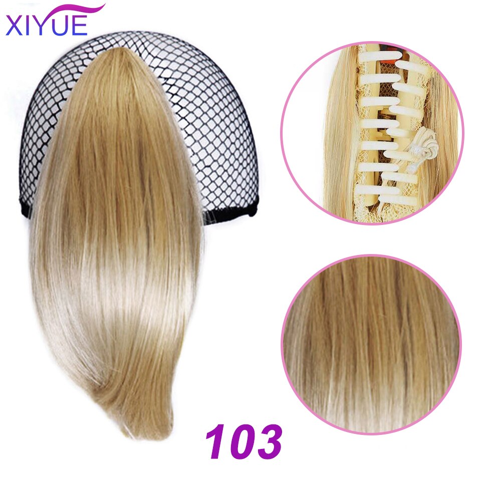 7 Colors Short Straight Brown Black Little Pony Tail Hair Bun Synthetic Hair Ponytail Claw Hair Ponytails Hair Extensions: MW103-103