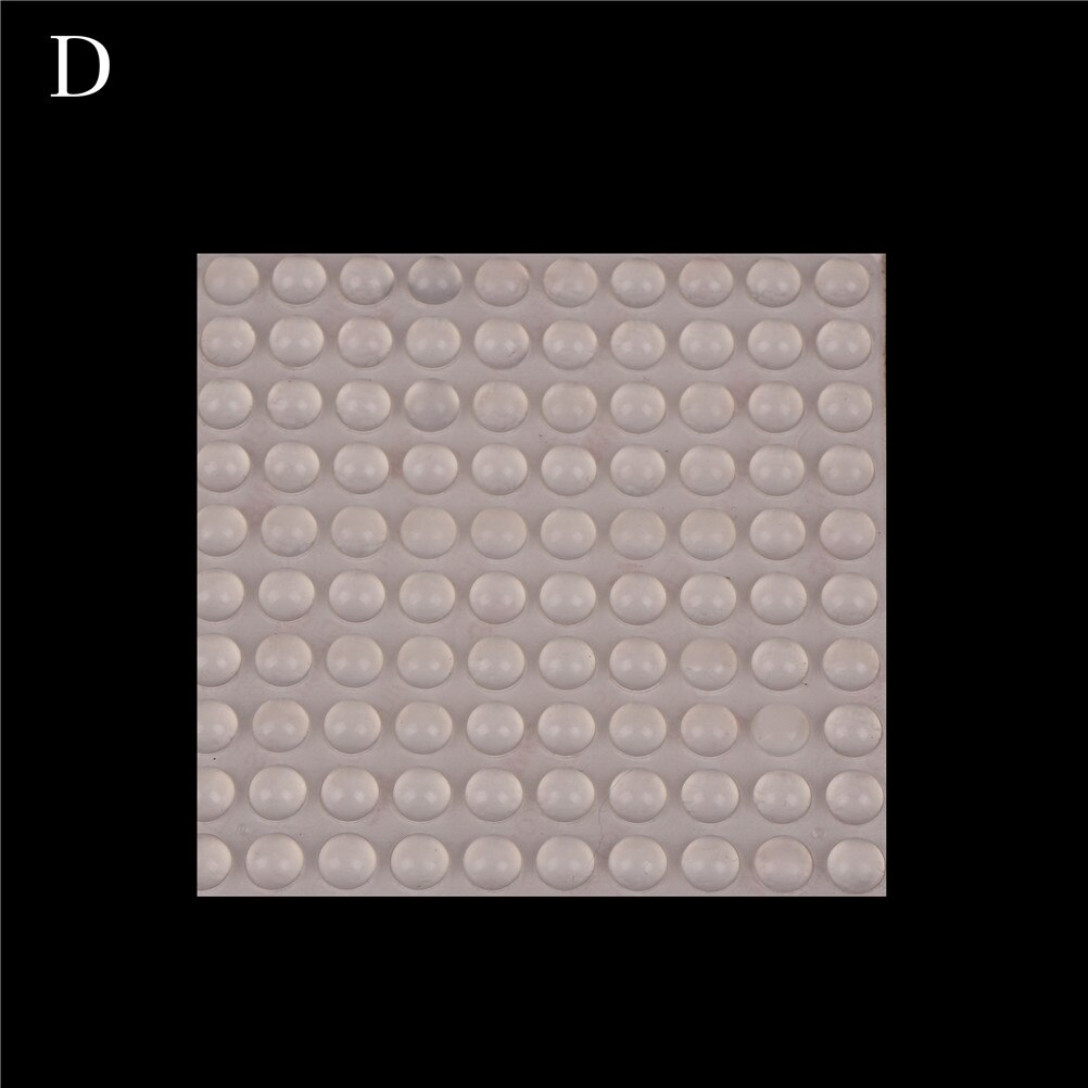 24-100pcs Self Adhesive Rubber Damper Buffer Cabinet Bumpers Silicone Furniture Pads Cushion Protective Hardware: 10 x 1.5mm D 100pcs