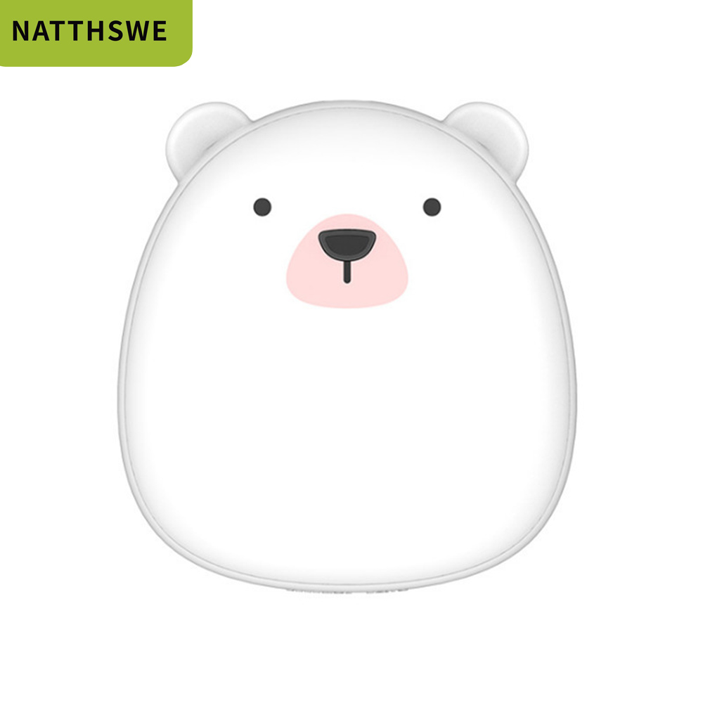 NATTHSWE Nette Tier Hand Wärmer 8000mAh Kapazität Mobile Power Bank Tragbare Elektrische Warme Baby Externe Batterie: Polar bear