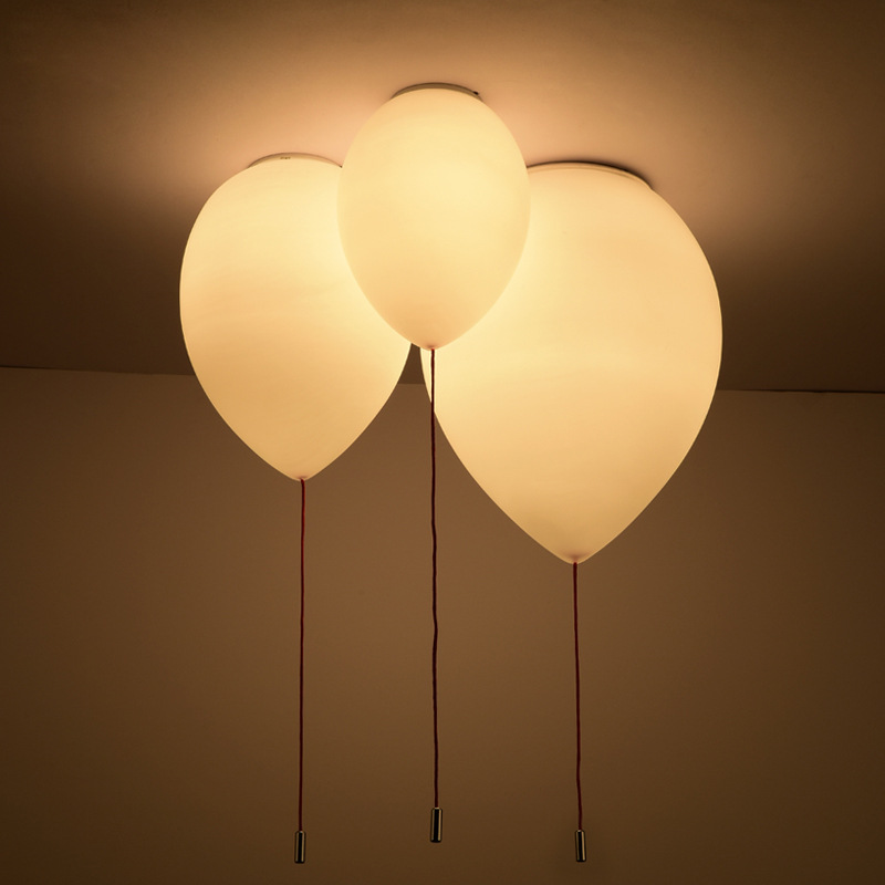 Kinderkamer led ballon warme romantische kinderkamer witte woonkamer slaapkamer restaurant eenvoudige kroonluchter glazen kroonluchter