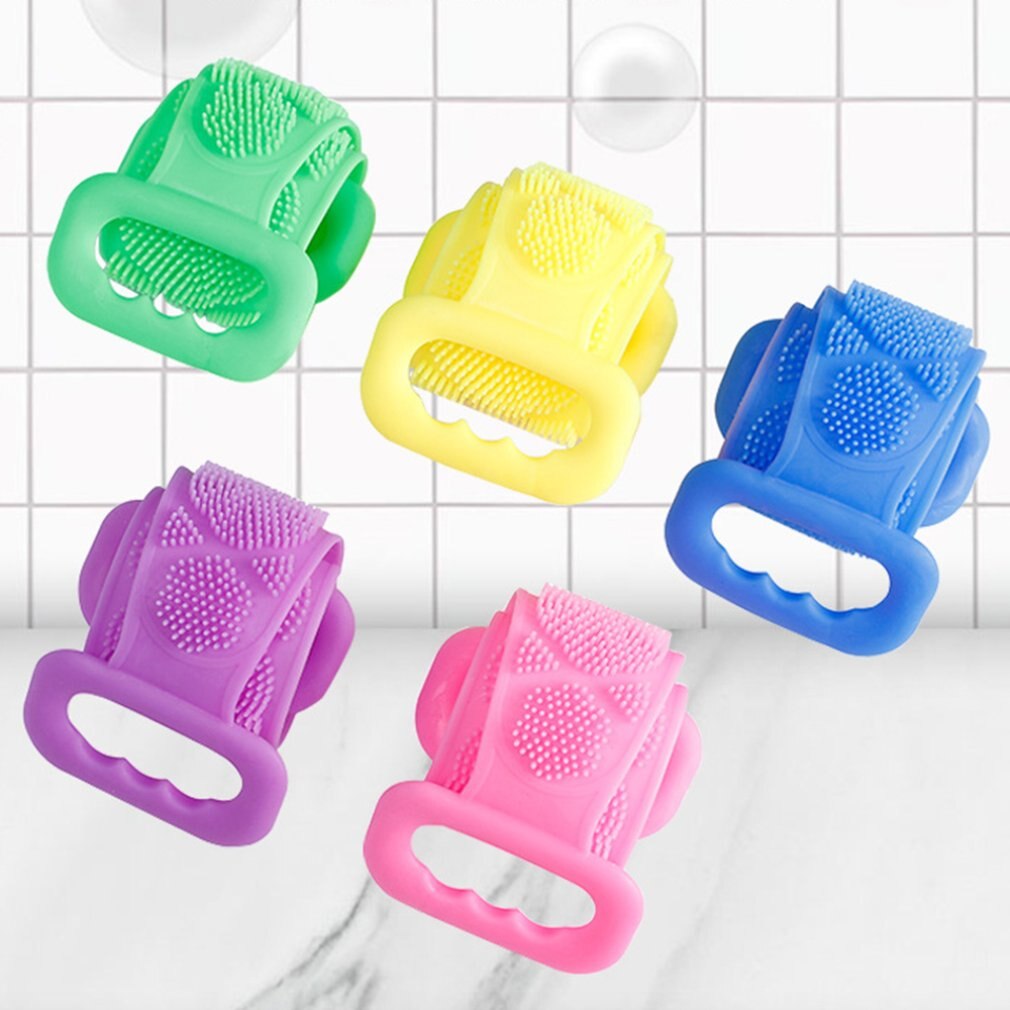 1 Set Wrijven Artefact Siliconen Badhanddoek Bad Wrijven Terug Massage Bad Borstel Silicone Borstels Bad Handdoeken