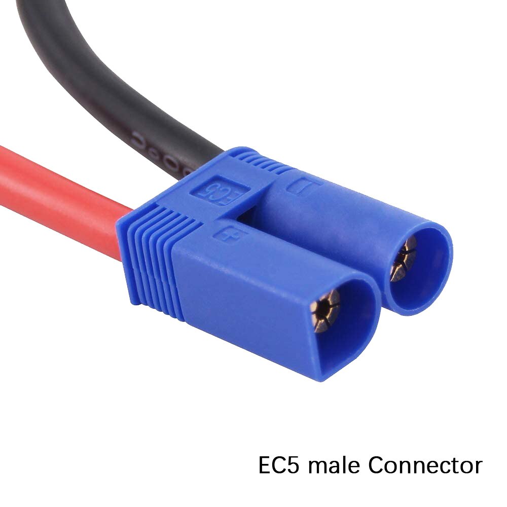 1pc EC5 Series Connector with 10awg Wire/Series Battery Adapter for Losi/E-Flite(B101-1)