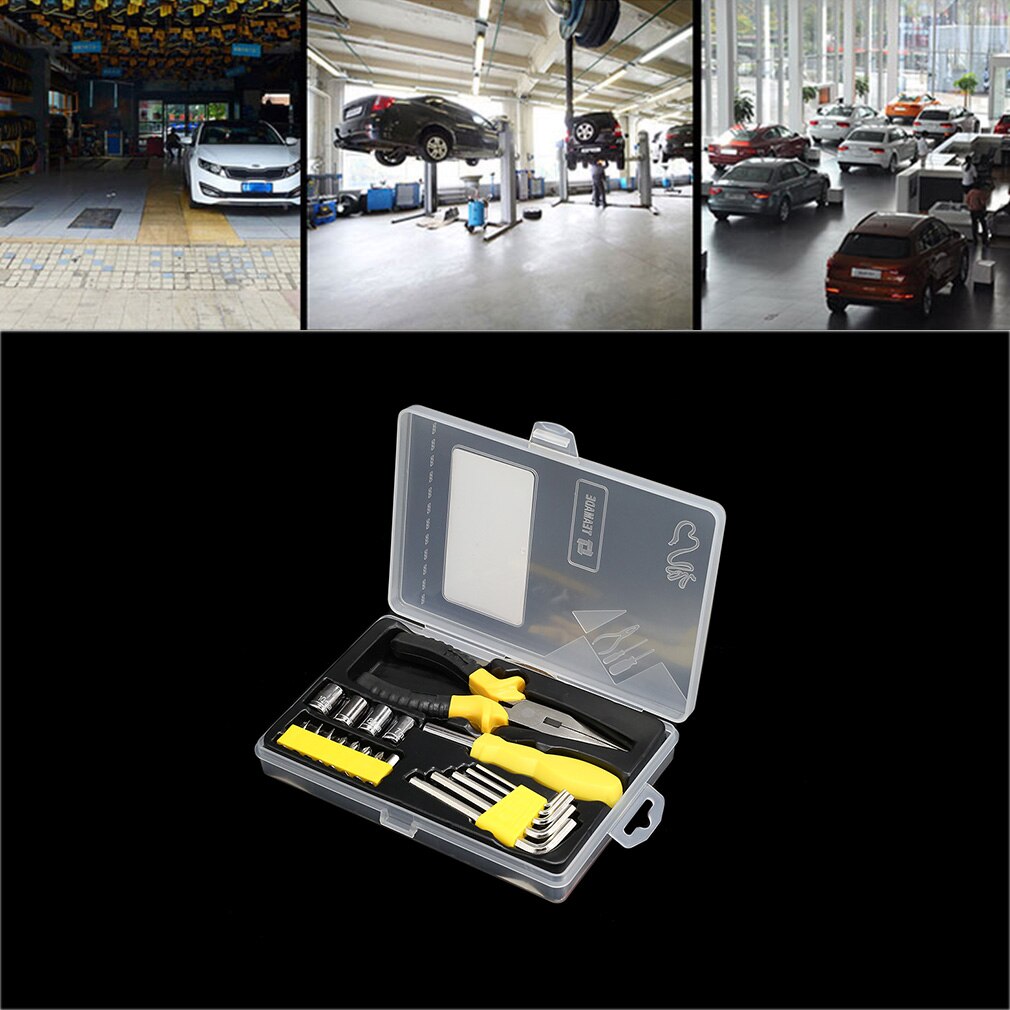 Universal 20 in 1 Multifunctional combined Tools Set for Car Home Use