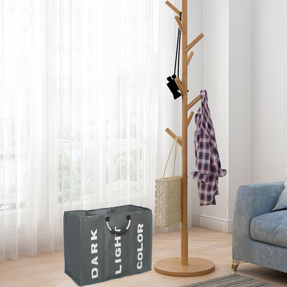 Waterproof Collapsible Laundry Basket Dirty Clothes Hamper Printed Foldable Storage Bin Sundries Sorter Basket with Handles 1pc