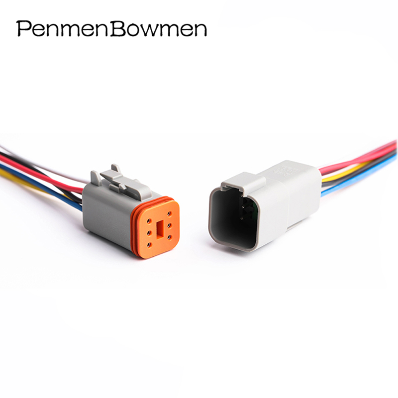 1 conector Deutsch DT 2 3 4 6 8 12 pines arnés de cables de enchufe eléctrico de coche impermeable macho hembra con Cable DT06-2S DT04-2P: Multicolor / Bajo 5 Unids