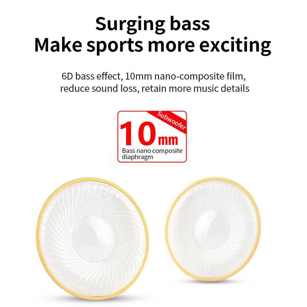 Bekabelde bluetooth-oortelefoon, sport ipx 8 , zwemband, draadloze gamingheadset, stereo-oordopjes, metalen oordopjes met microfoon