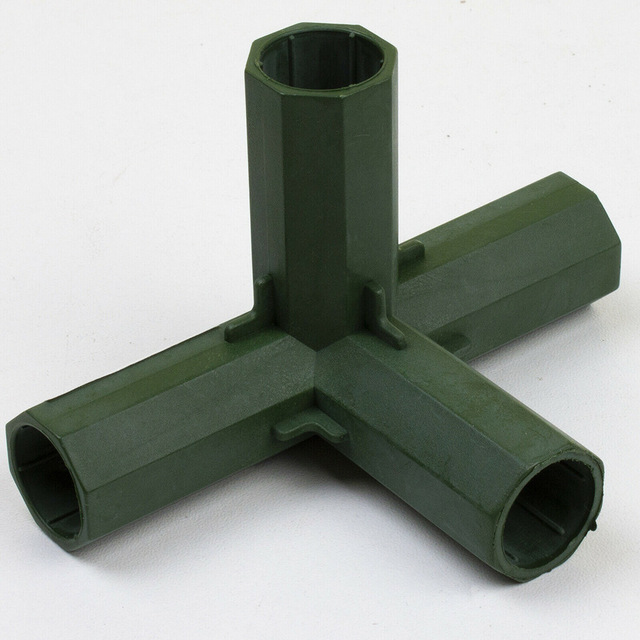 Groene Connector Kas Gewrichten Plastic Structuur Accessoires Adapter: B