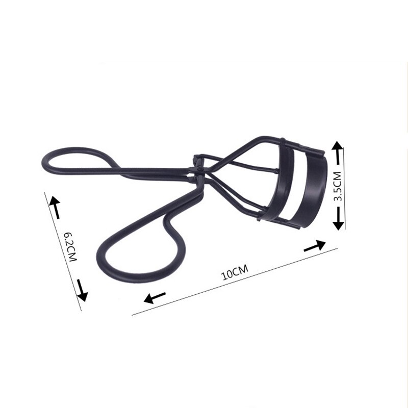 Pince à courber les cils en acier inoxydable pour femmes, 1 pièce, en PVC, tampons en silicone, outils de maquillage