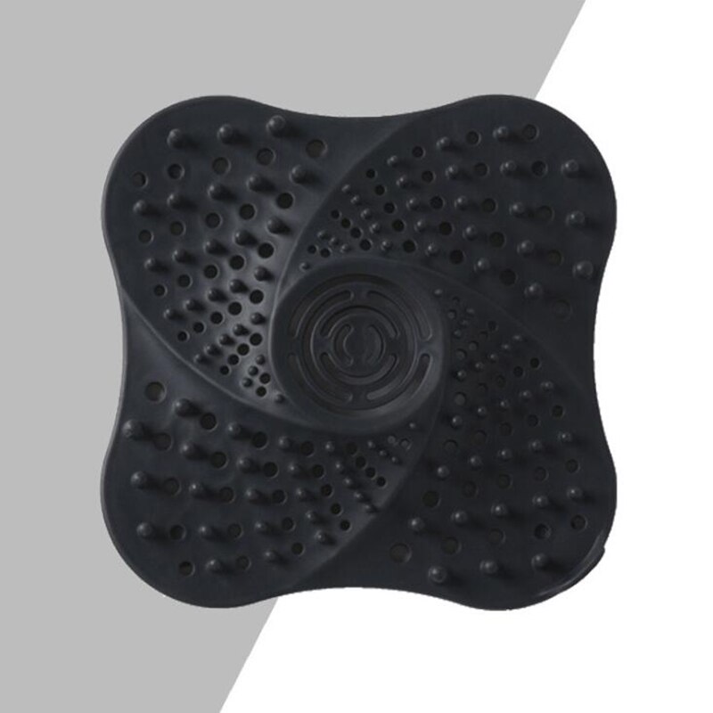 Anti-Blocking Haar Catcher Haar Stopper Sink Plug Val Douche Afvoerputje Covers Gootsteenzeefje Filter Badkamer Accessoires: Black