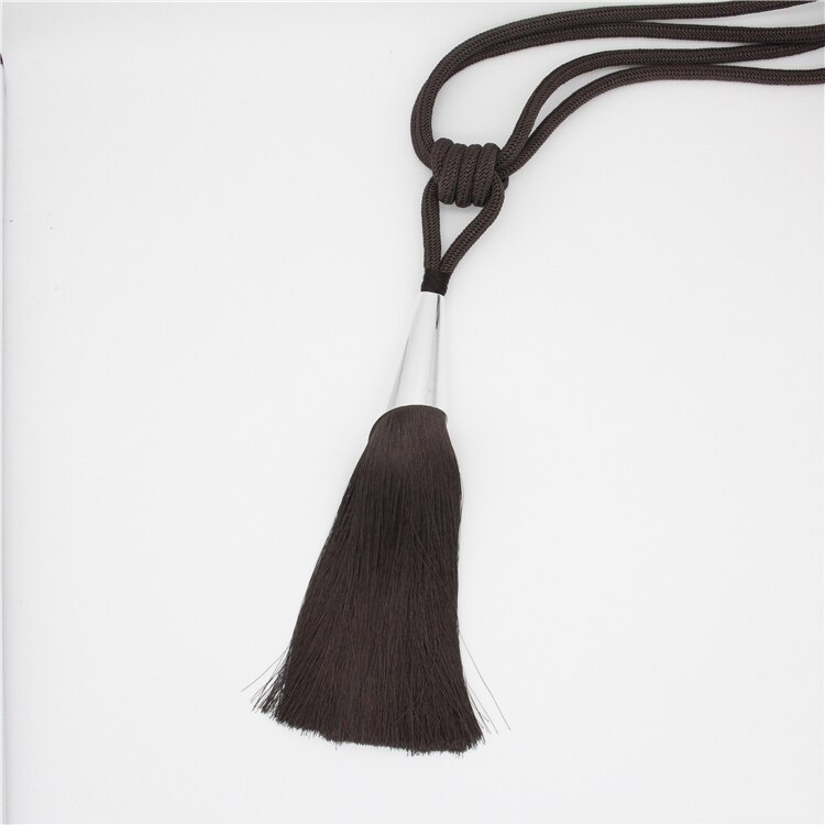 2Pcs/Pair Curtain Brush Tiebacks Tassel Fringe Hanging Belt Balls Curtain Accessories Holderback Tie Backs Lashing Bind: color02