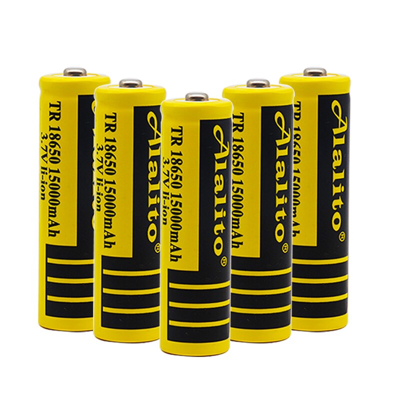 nueva batería de iones de litio 18650 15000mah batería recargable 3,7 V para linterna LED o dispositivos electrónicos batería