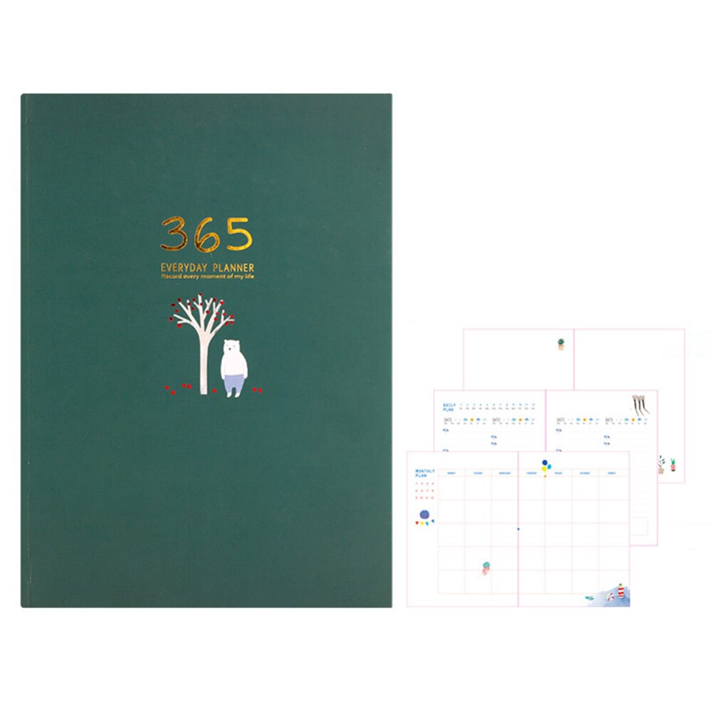 Notebook Happy Weekly Planner Desk Memo Notebooks Monthly Day Planner Organizer Weekly Planner Stationery 256 Sheets: Burgundy