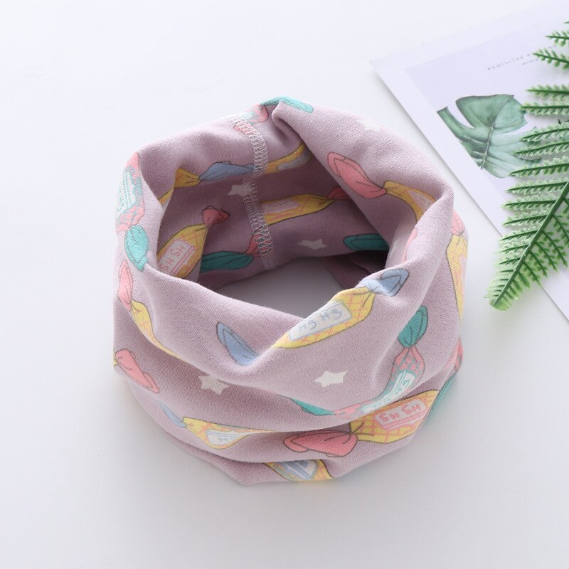 Écharpe en coton pour enfants de 0 à 10 ans, col à la pour garçons et filles, collection printemps automne hiver: 014