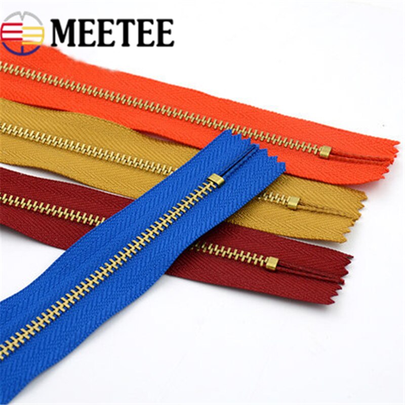 5 pièces 3 # fermeture à glissière en métal 13cm serrure automatique fermeture à glissière pour pantalon veste poche jean sac bricolage couture Zips vêtement accessoires A4-17