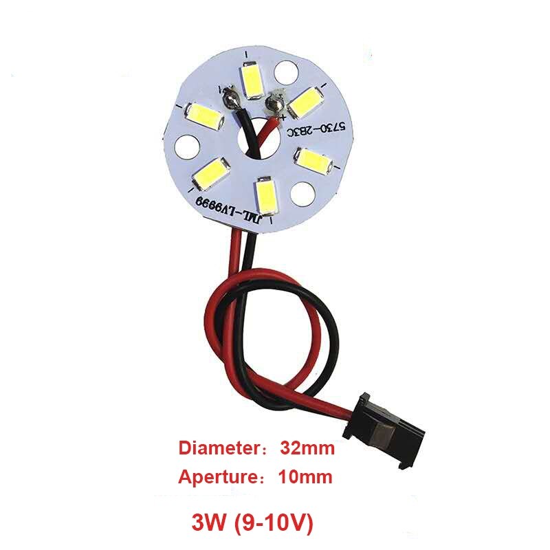 Ampoule de panneau lumineux de perle de lampe LED 5730SMD, source de lumière de transformation ronde, haute luminosité, mèche de tuile modifiée convaincue, 3-18W, 32-100mm