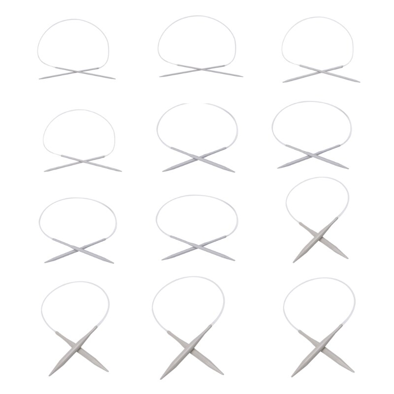 Aluminum Circular Knitting Needles 40cm/15.75\" All Size L4MF