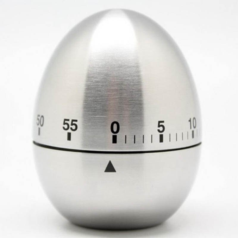 Egg Timer 1-60 Minutes 360 Degree Multifunction Mechanical Countdown Cooking Tools Stainless Steel 1Pcs Kitchen Gadgets